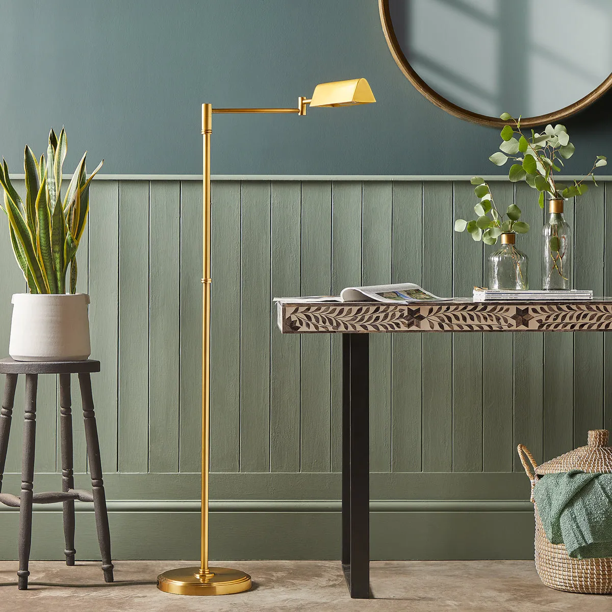 Aesop Standing Floor Lamp - Antique Brass product