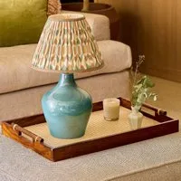 Amble Cordless Table Lamp - Green, Ceramic alternate view