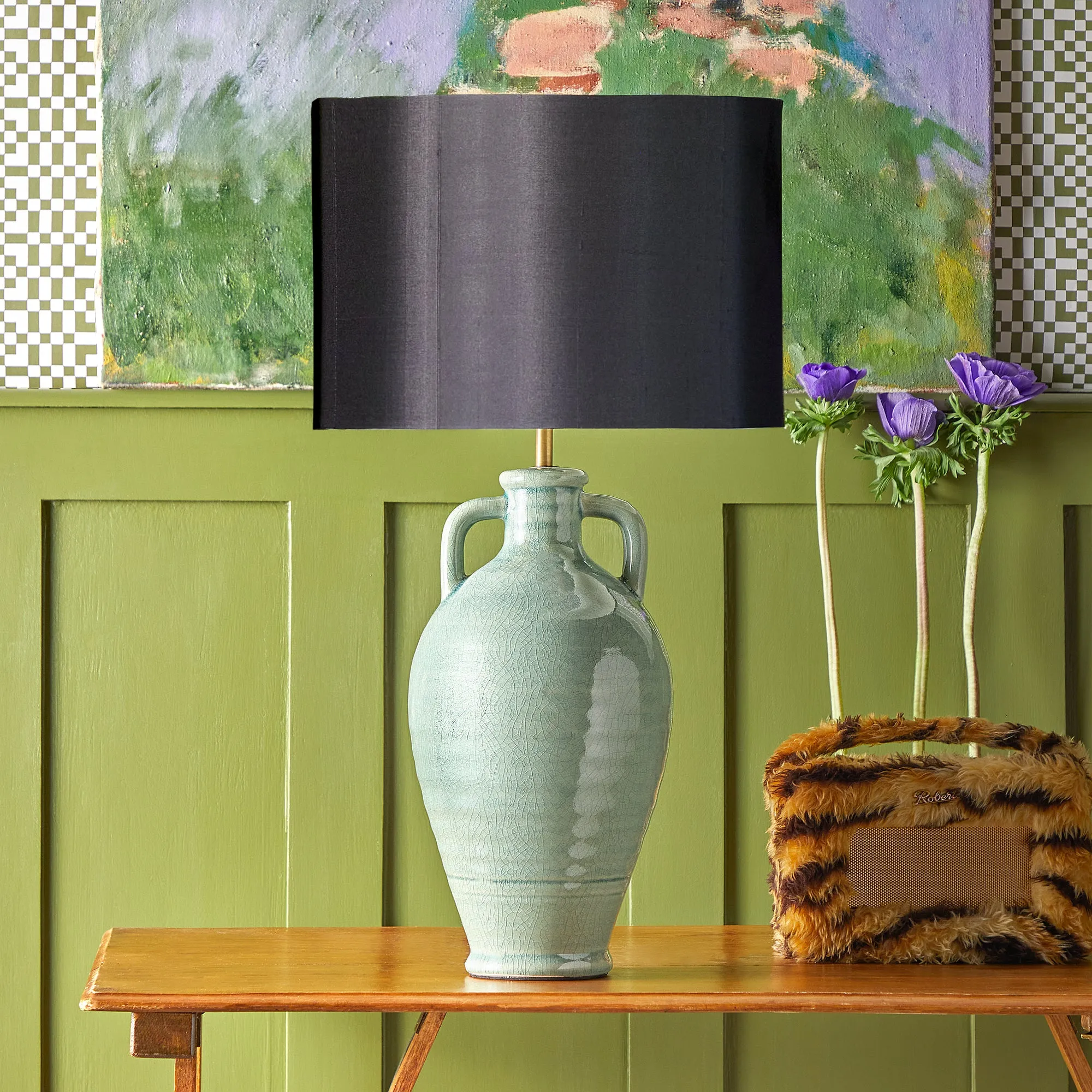 Ampulla Table Lamp - Green, Ceramic product