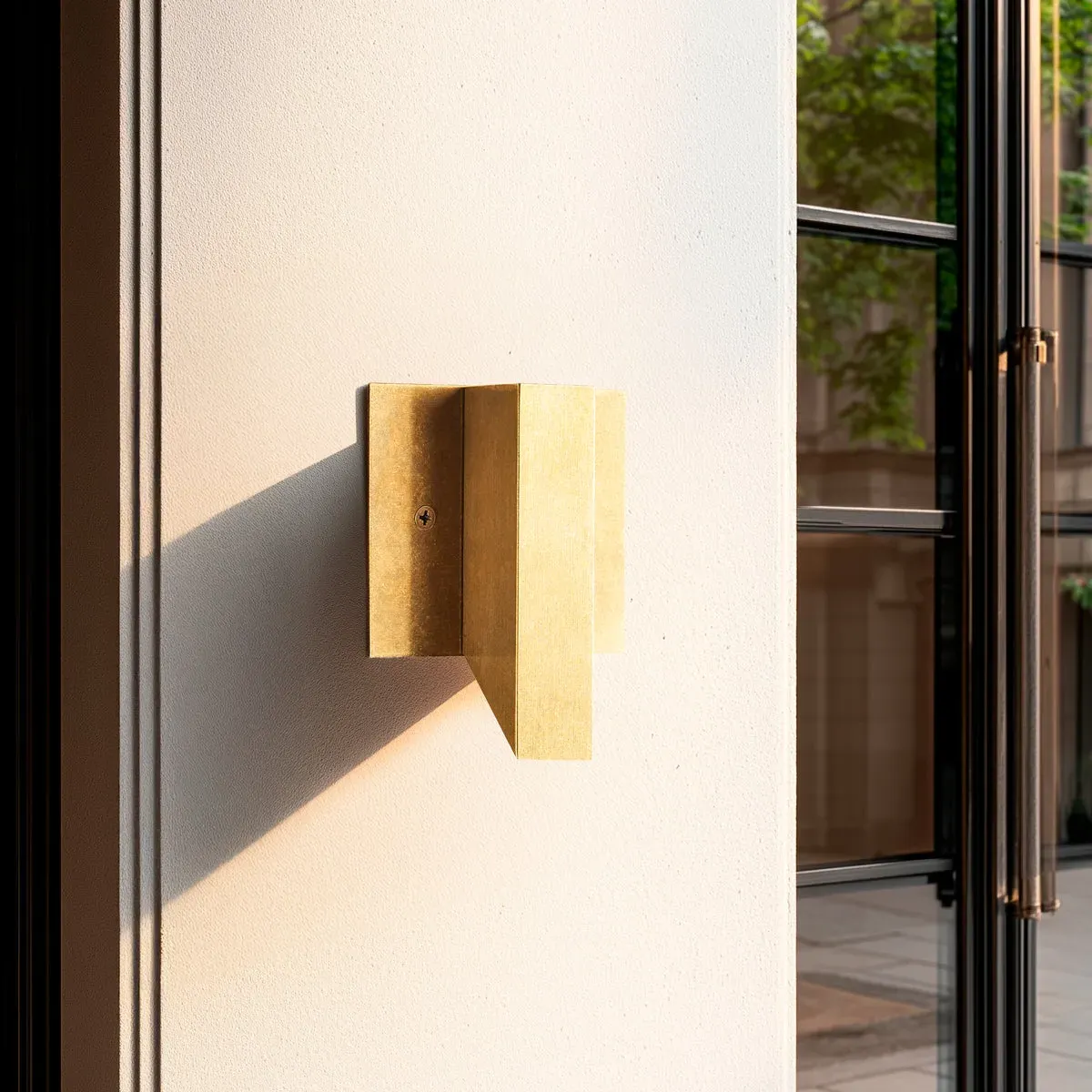 Andor IP54 Fixed Wall Light - Brass product