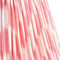 Atlas 12 Inch Straight Empire Lamp Shade - Coral, Silk Ikat alternate view