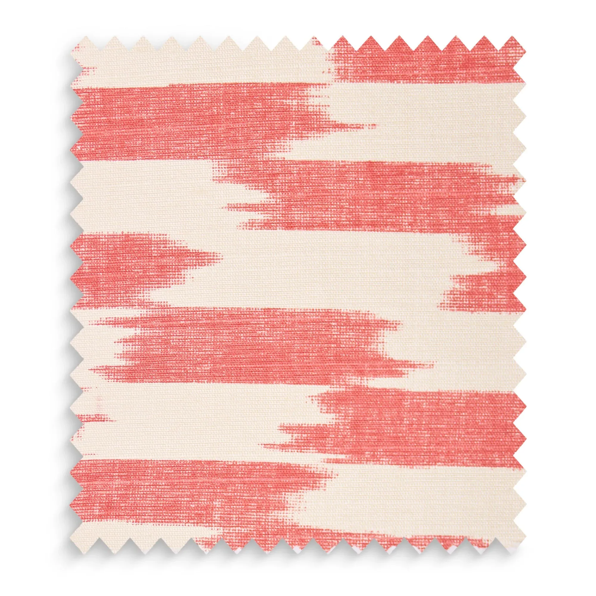 Atlas Fabric Swatch - Orange, Ikat Weave by Pooky