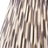 Atlas Ikat 6 Inch Empire Cordless Lamp Shade - Black, Silk alternate view