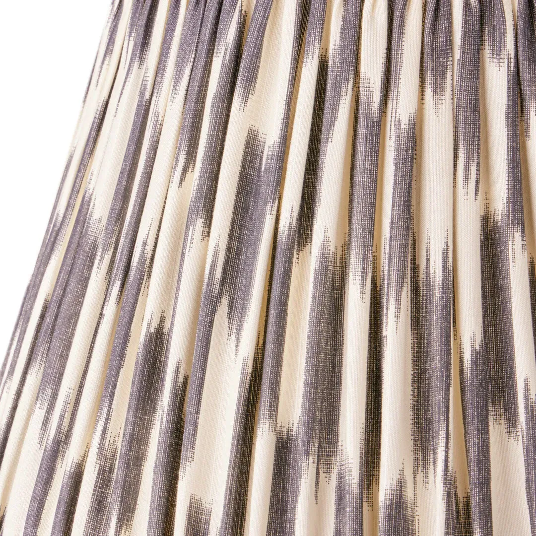 Atlas Ikat 6 Inch Empire Cordless Lamp Shade - Black, Silk product