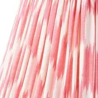 Atlas Ikat 6-Inch Empire Cordless Lamp Shade - Coral, Silk alternate view