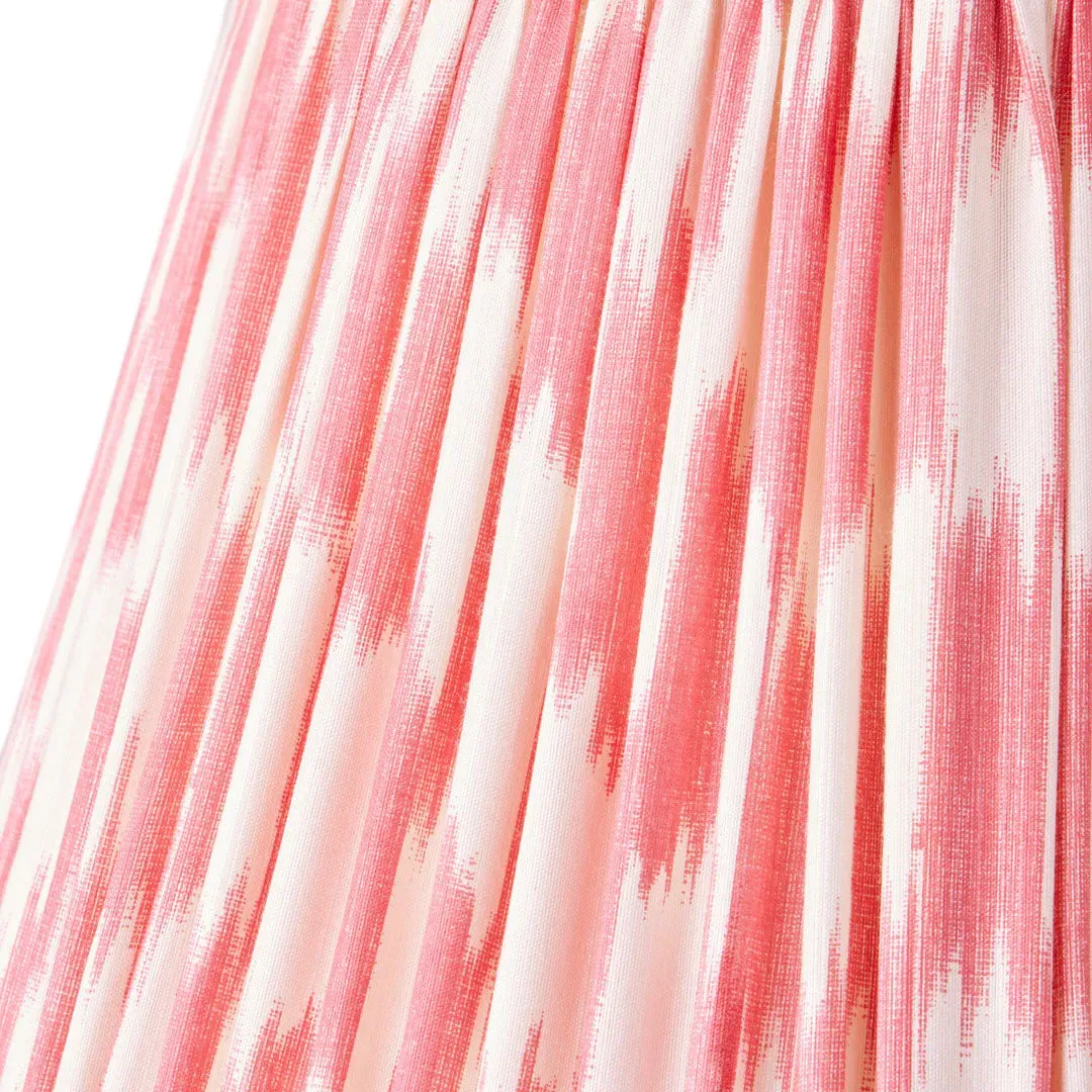 Atlas Ikat 6-Inch Empire Cordless Lamp Shade - Coral, Silk product