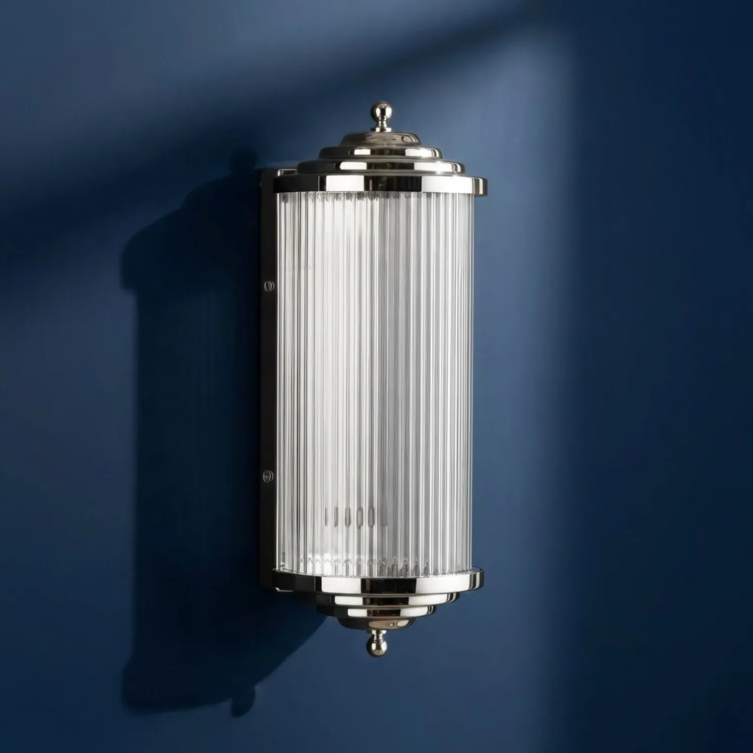 Baby Roddy IP44 Wall Light - Nickel, Glass product