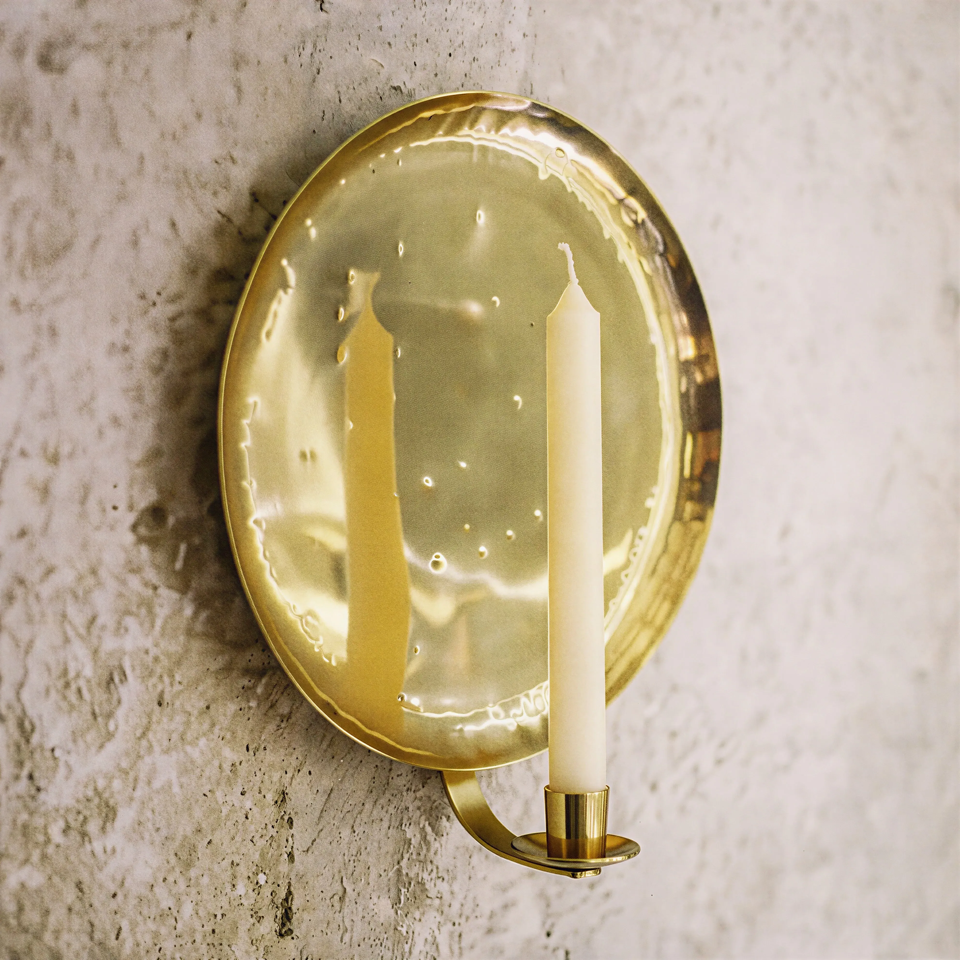 Bellamy by Novogratz Wall-Mounted Candle Holder - Antique Brass product
