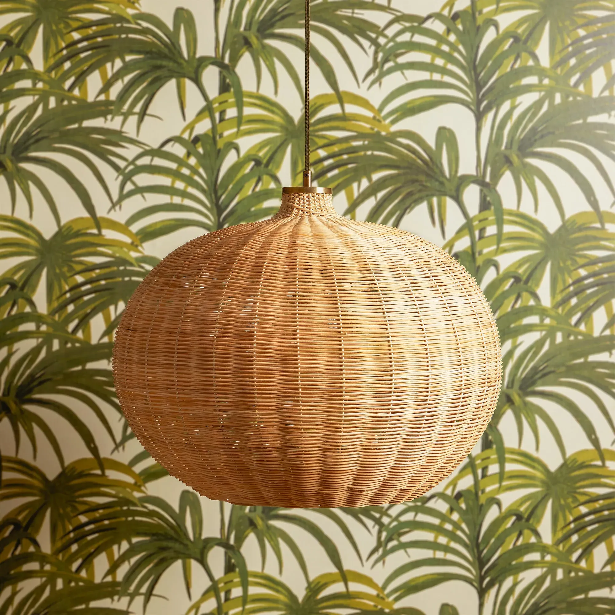 Bellamy Pendant Light - Brown, Natural Cane product