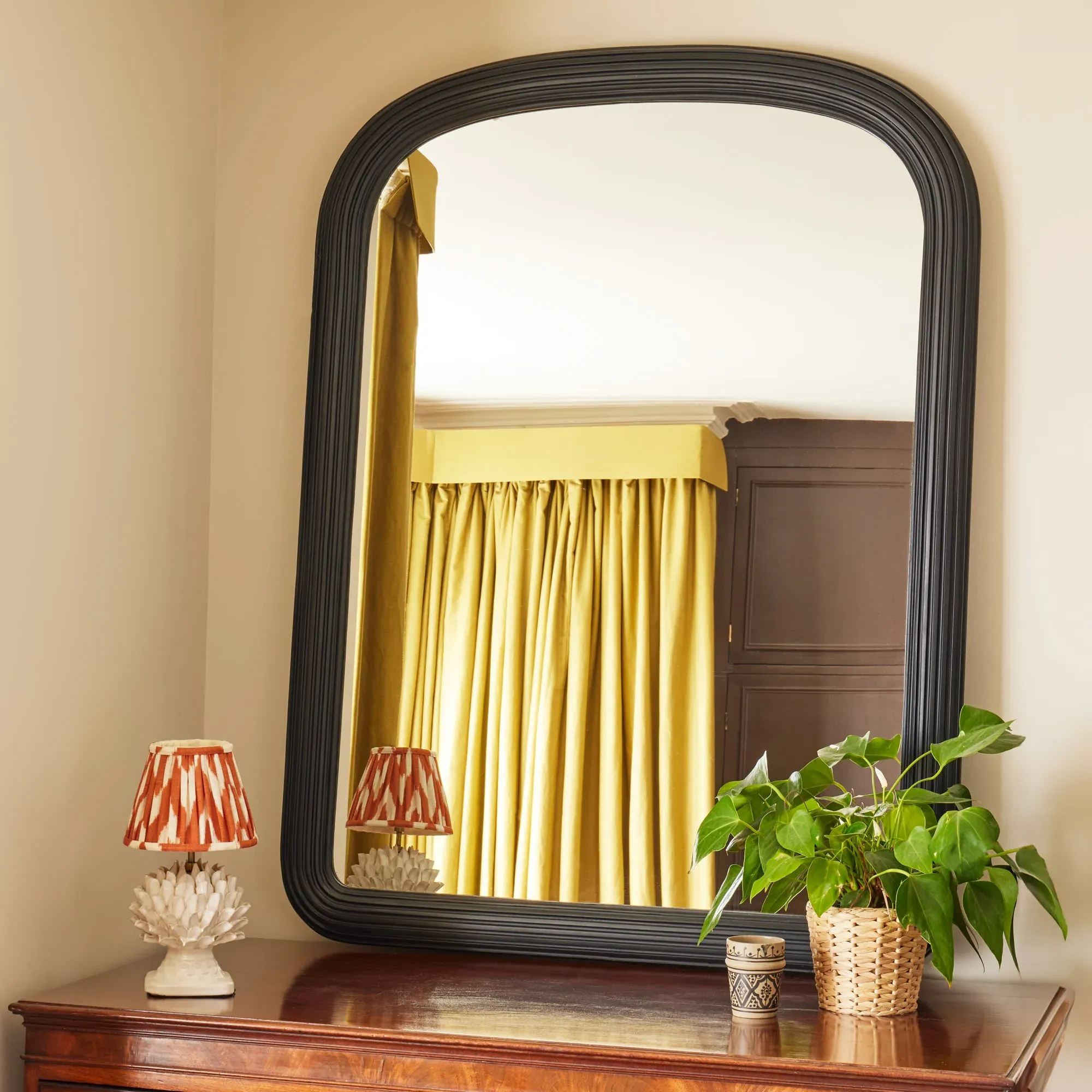 Benedict Wall Mirror - Ebony, Wood product