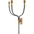 Besidem Triple Wall Fitting - Antique Brass by Pooky, image 3