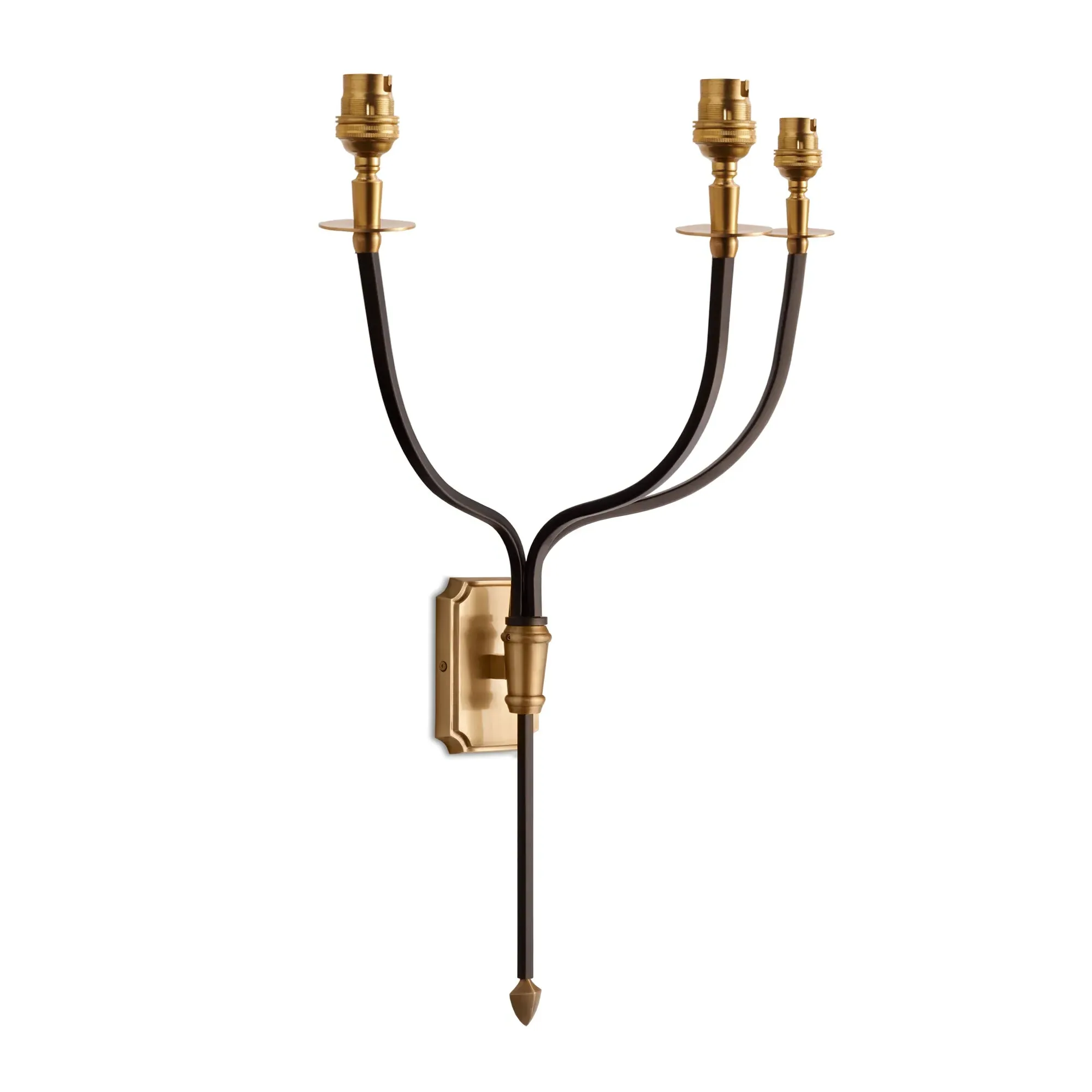 Besidem Triple Wall Fitting - Antique Brass by Pooky