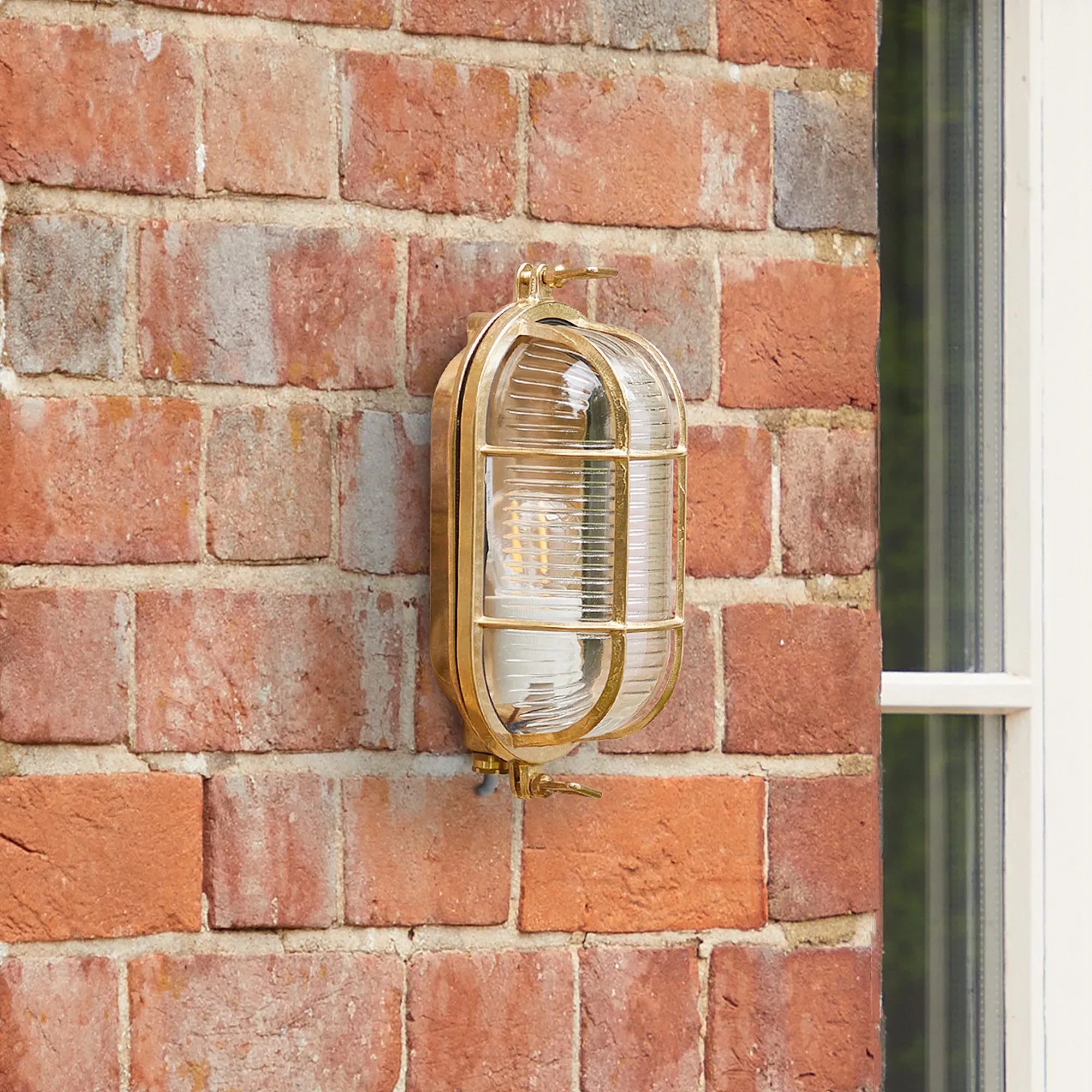 Bligh IP64 Bulkhead Light - Natural Brass product