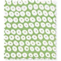 Block Printed Cotton Swatch - Green by Pooky, alternate view