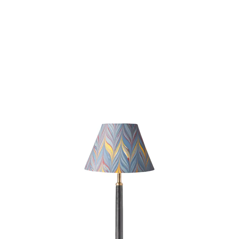 Brenta 20cm Empire Lamp Shade - Blue, Marble Paper product