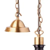 Chain Pendant Fixture - Antique Brass alternate view