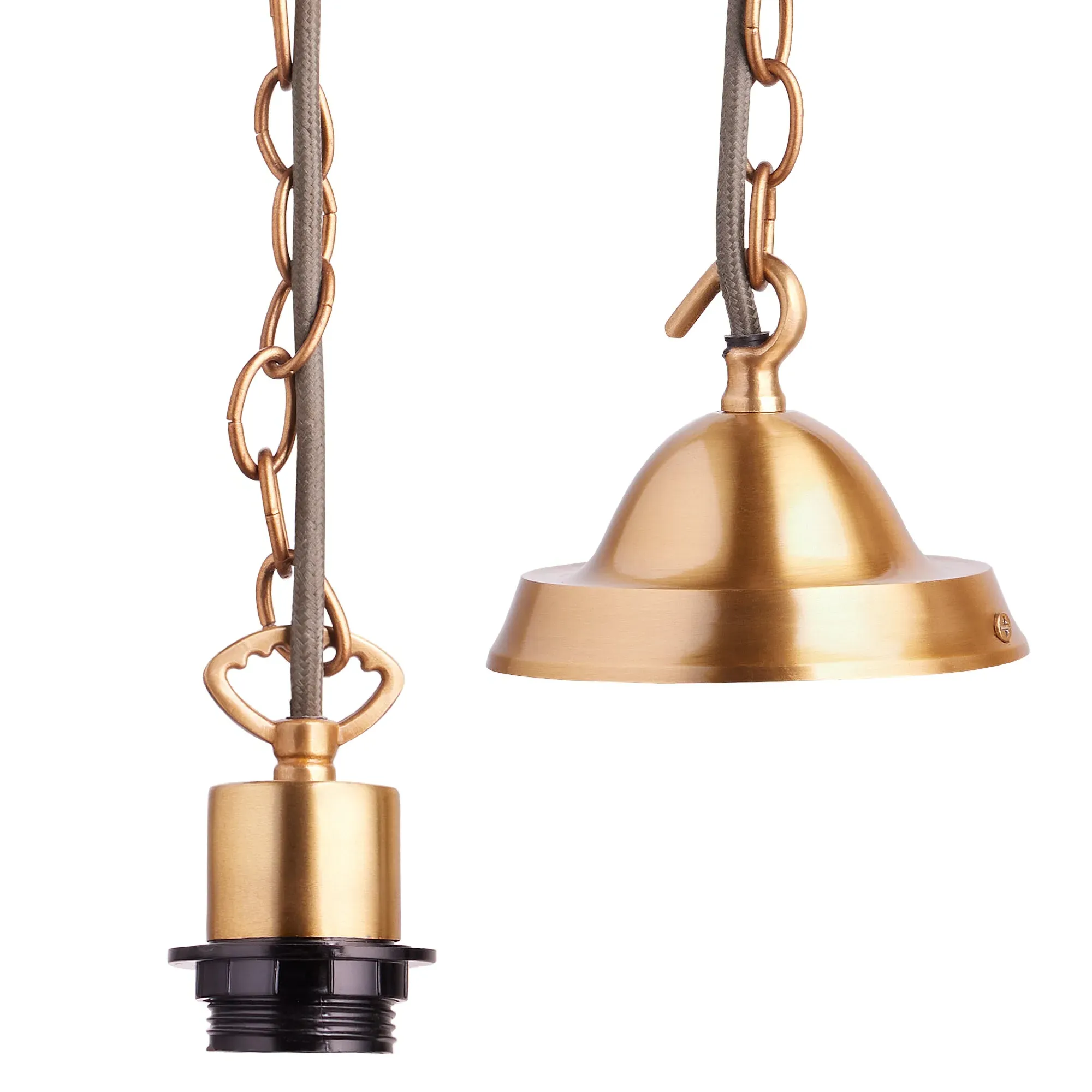 Chain Pendant Fixture - Antique Brass product