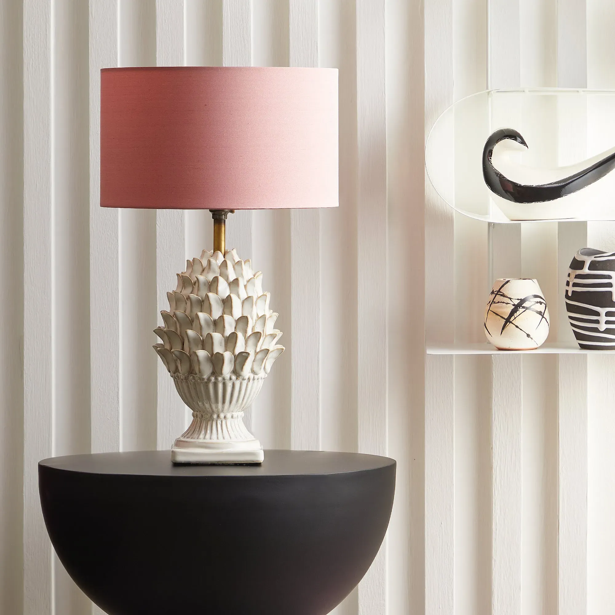 Charles Small Table Lamp - Stone product