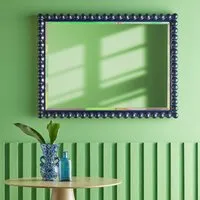 Charming Wall Mirror - Navy, Wood by Pooky, image 2