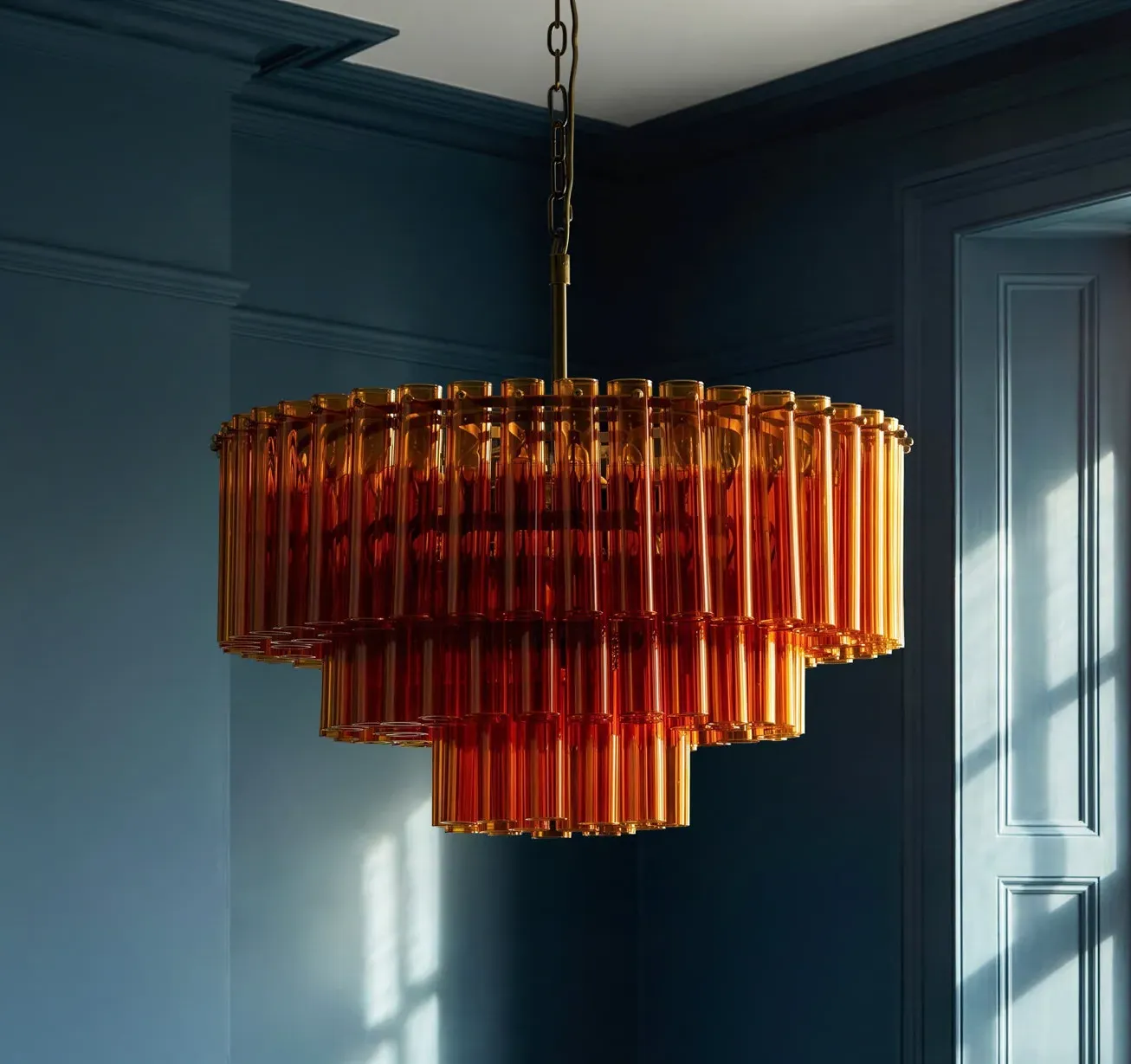 Chiara Chandelier - Amber, Glass product