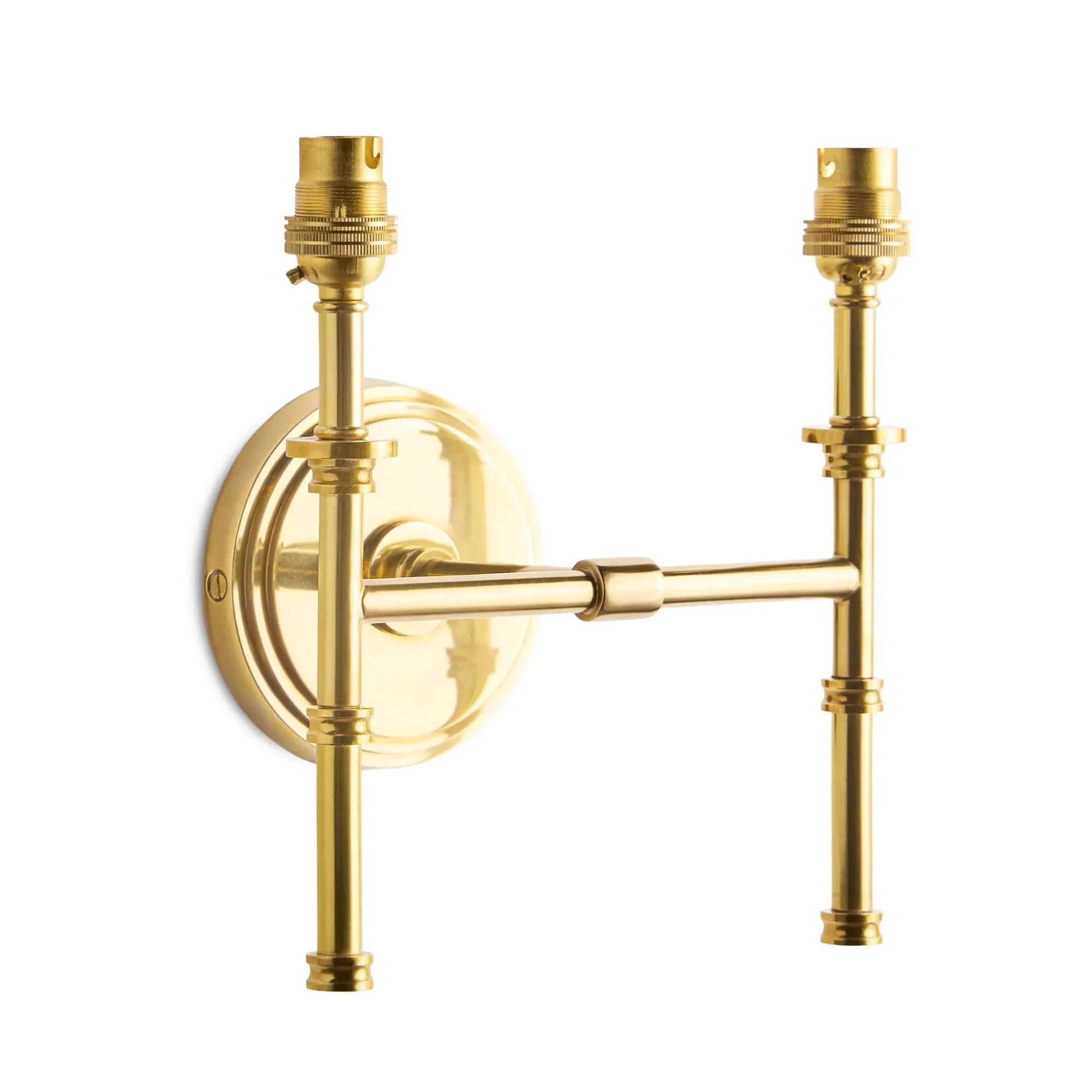 Chukka Double Wall Fitting - Antique Brass product