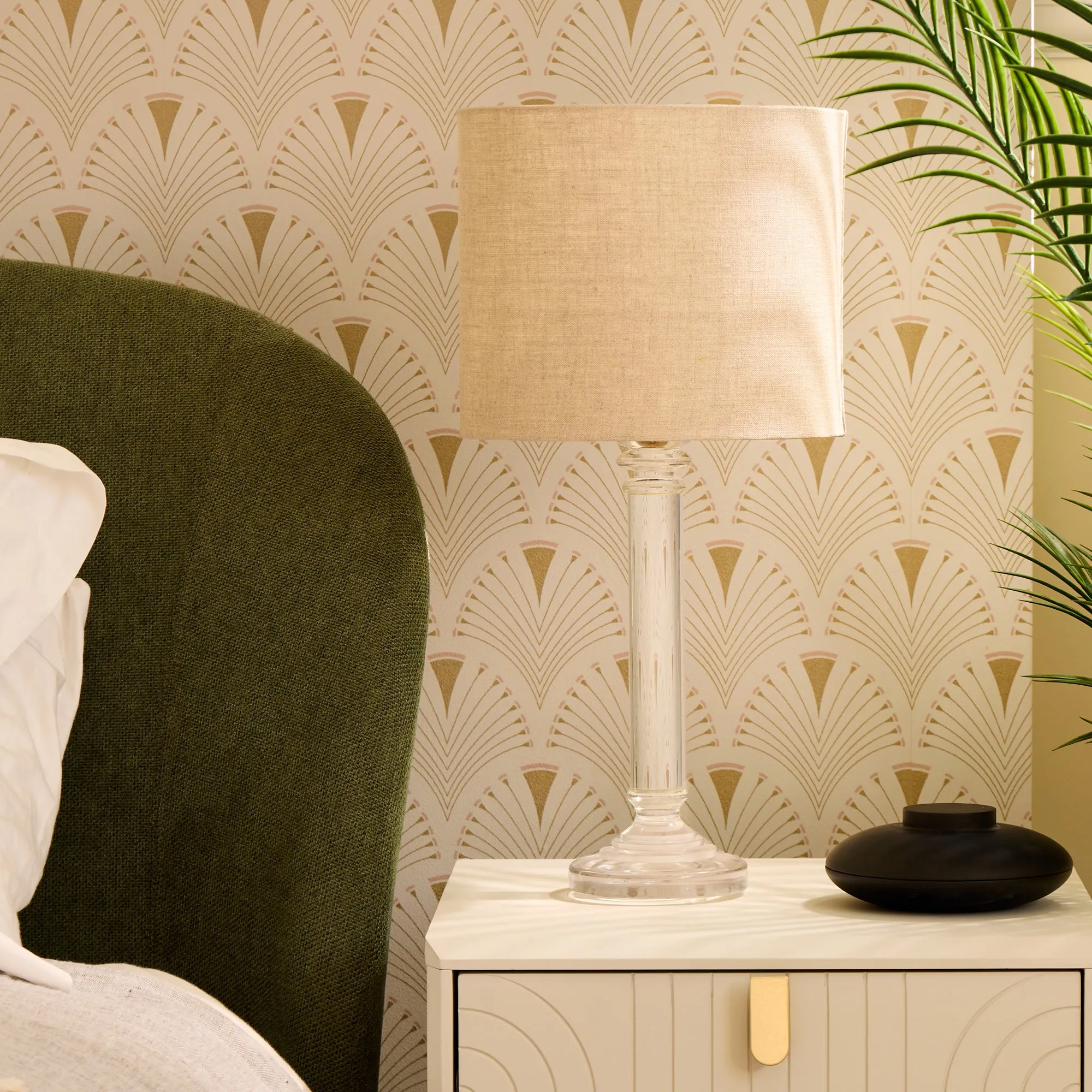 Clarence Rechargeable Table Lamp - Clear, Glass product