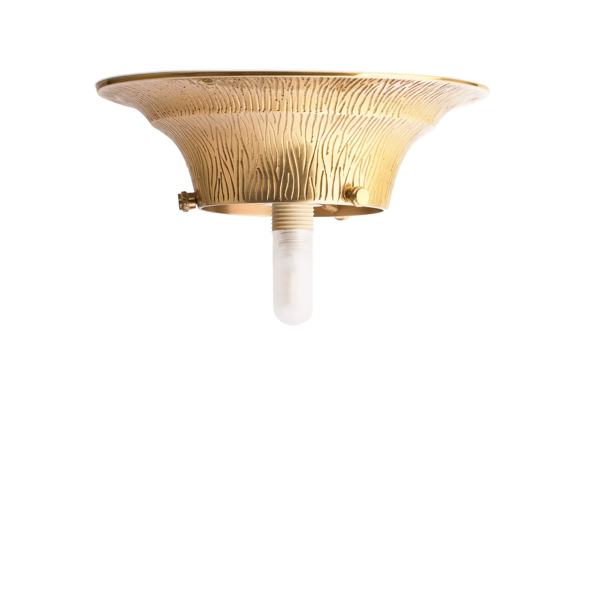 Cora Small Flush Ceiling Light - Antique Brass product