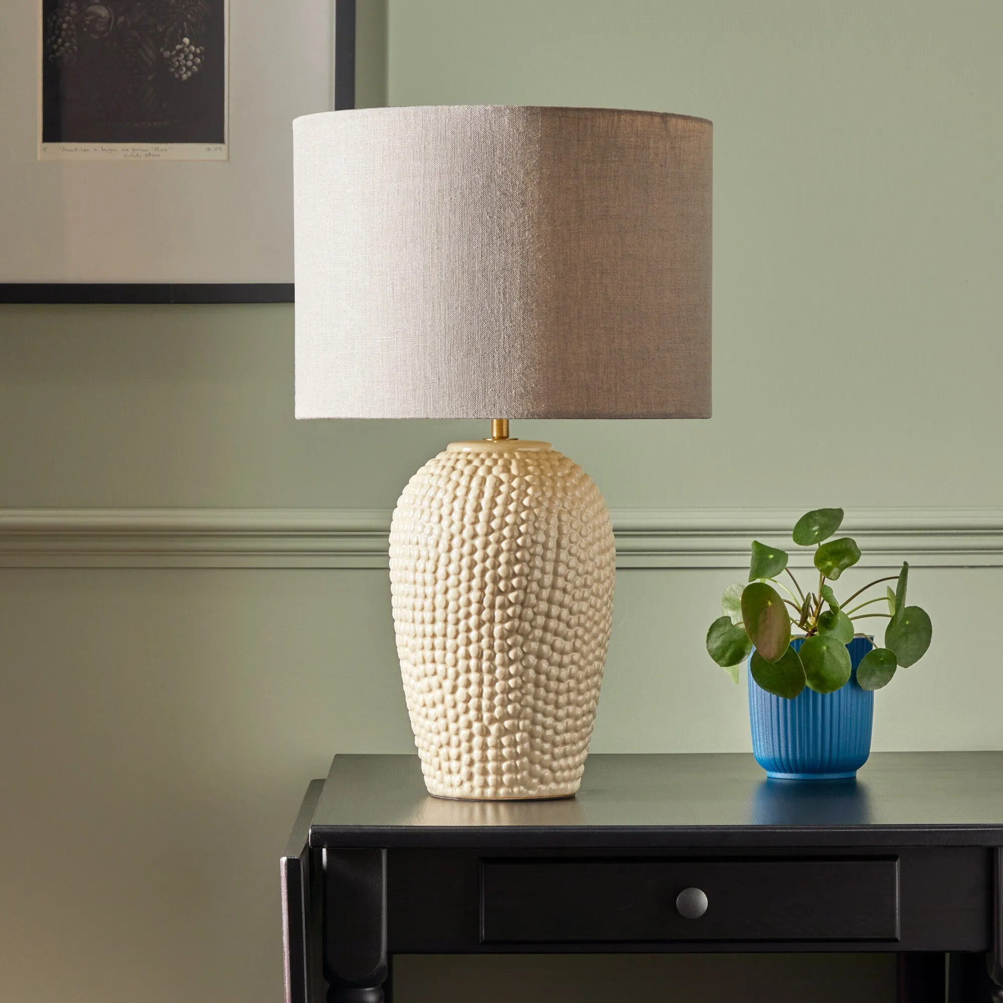 Cowrie Table Lamp - Off-White, Ceramic product