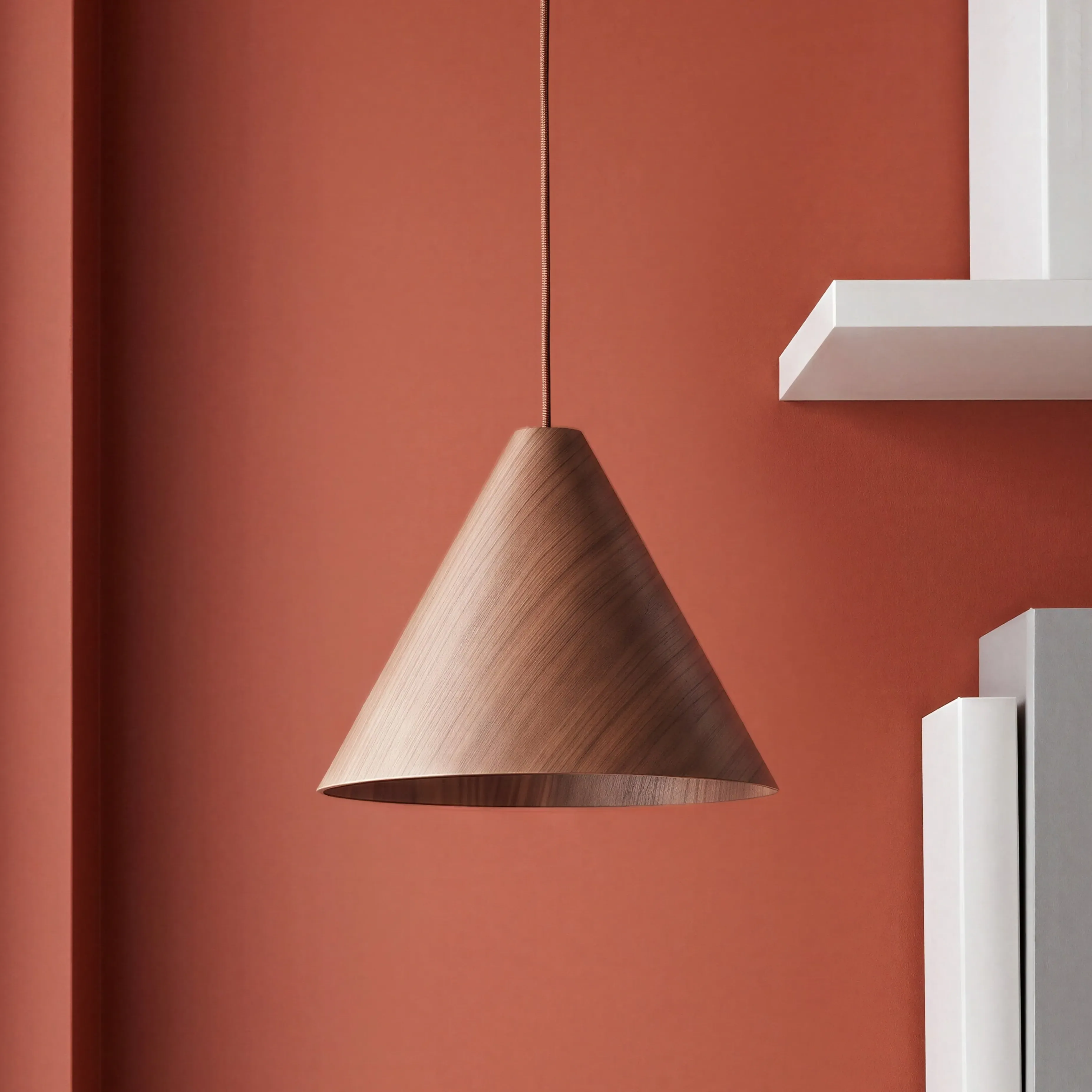 Dablam Small Pendant Light - Brown, Dark Walnut product