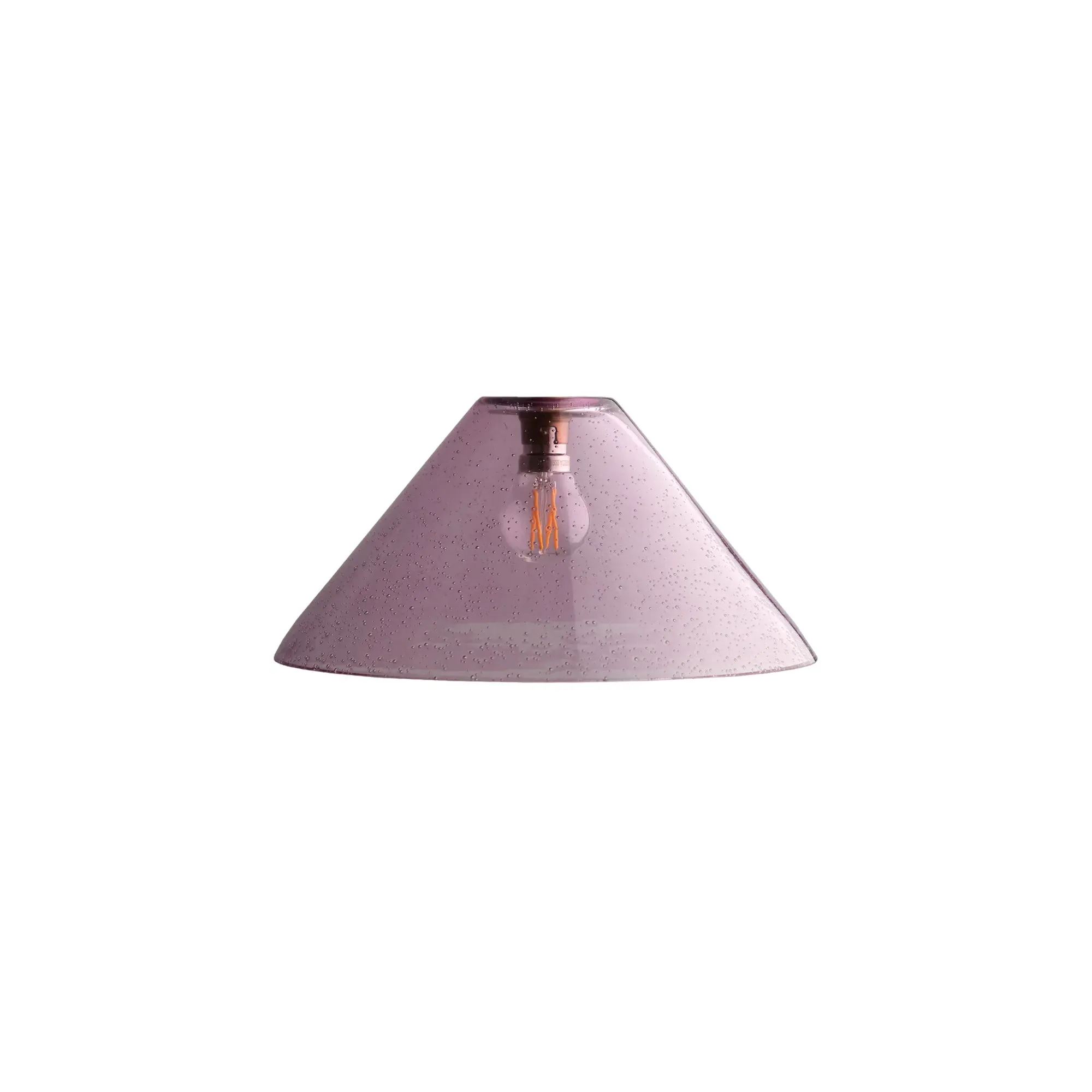 Dahlia Bubble Pendant Shade - Magenta, Blown Glass product