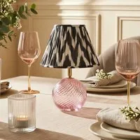 Daniella Rechargeable Table Lamp - Pink, Cut Glass by Pooky, image 2
