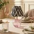 Daniella Rechargeable Table Lamp - Pink, Cut Glass by Pooky, image 3