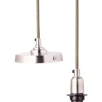 Deco Pendant Fixture - Antique Silver alternate view