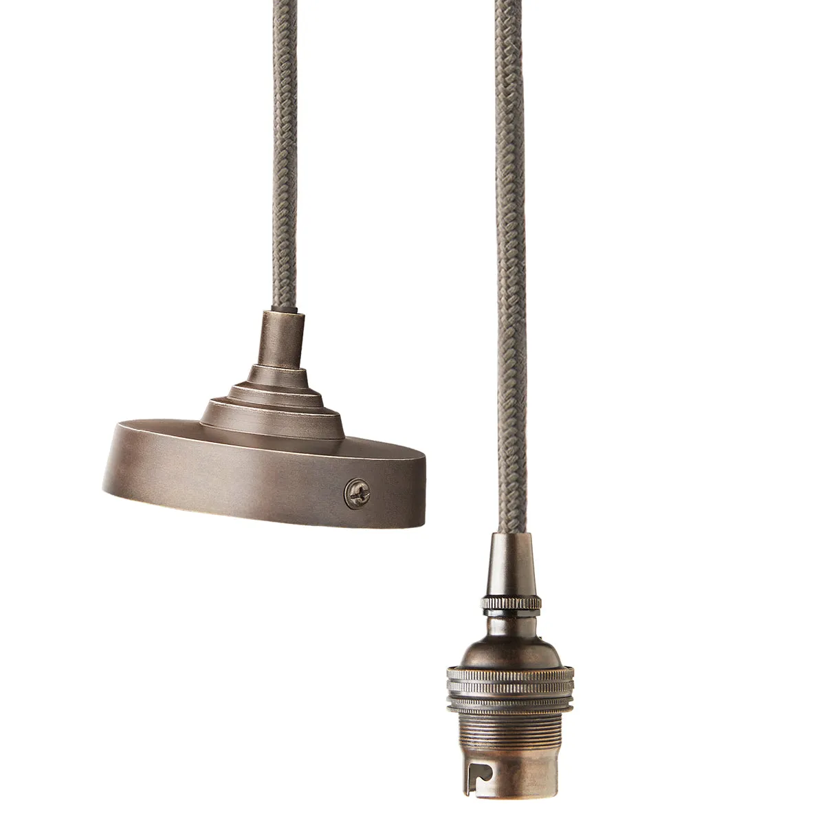 Deco Tiered Pendant Fitting - Antique Bronze product