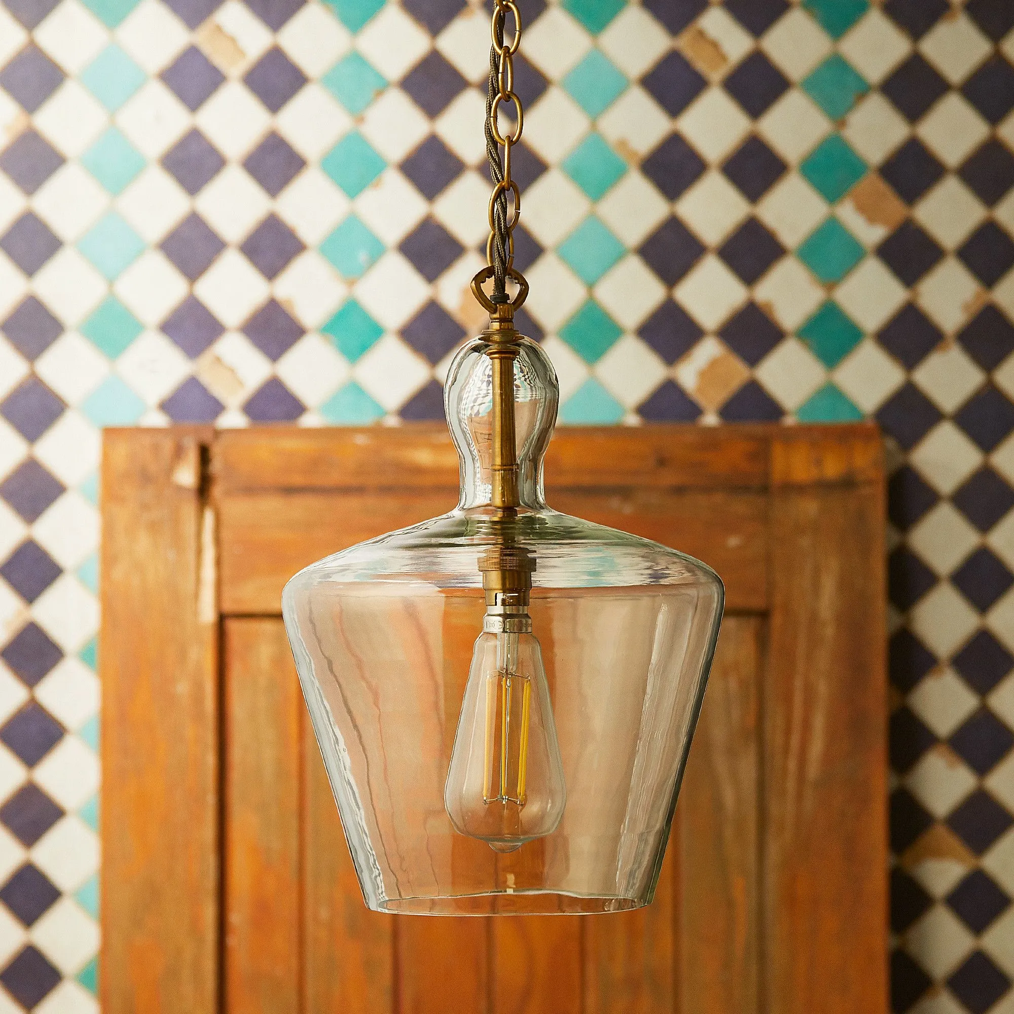 Demijohn Large Pendant Light - Clear Glass product