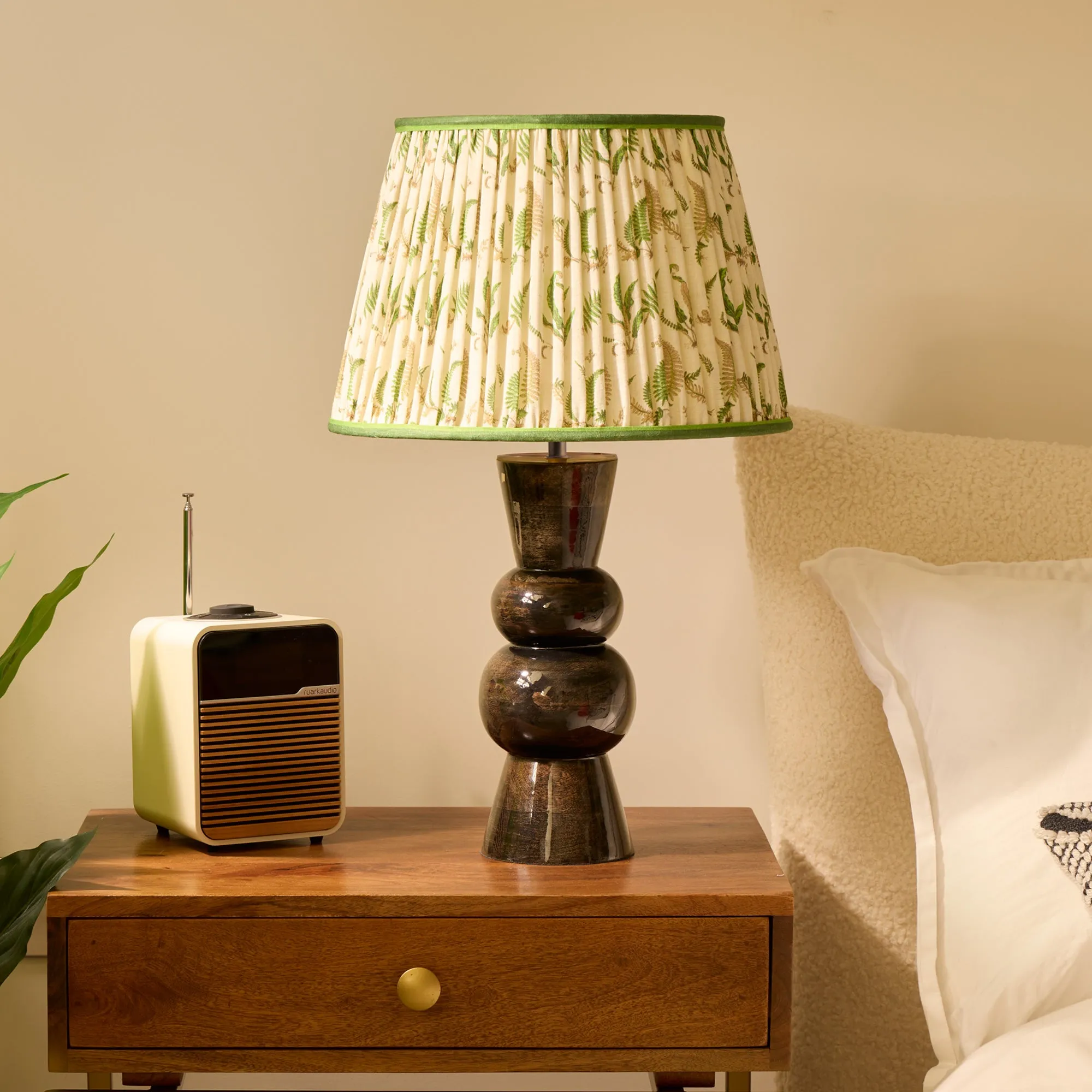 Diabolo Rechargeable Table Lamp - Brown, Wood product