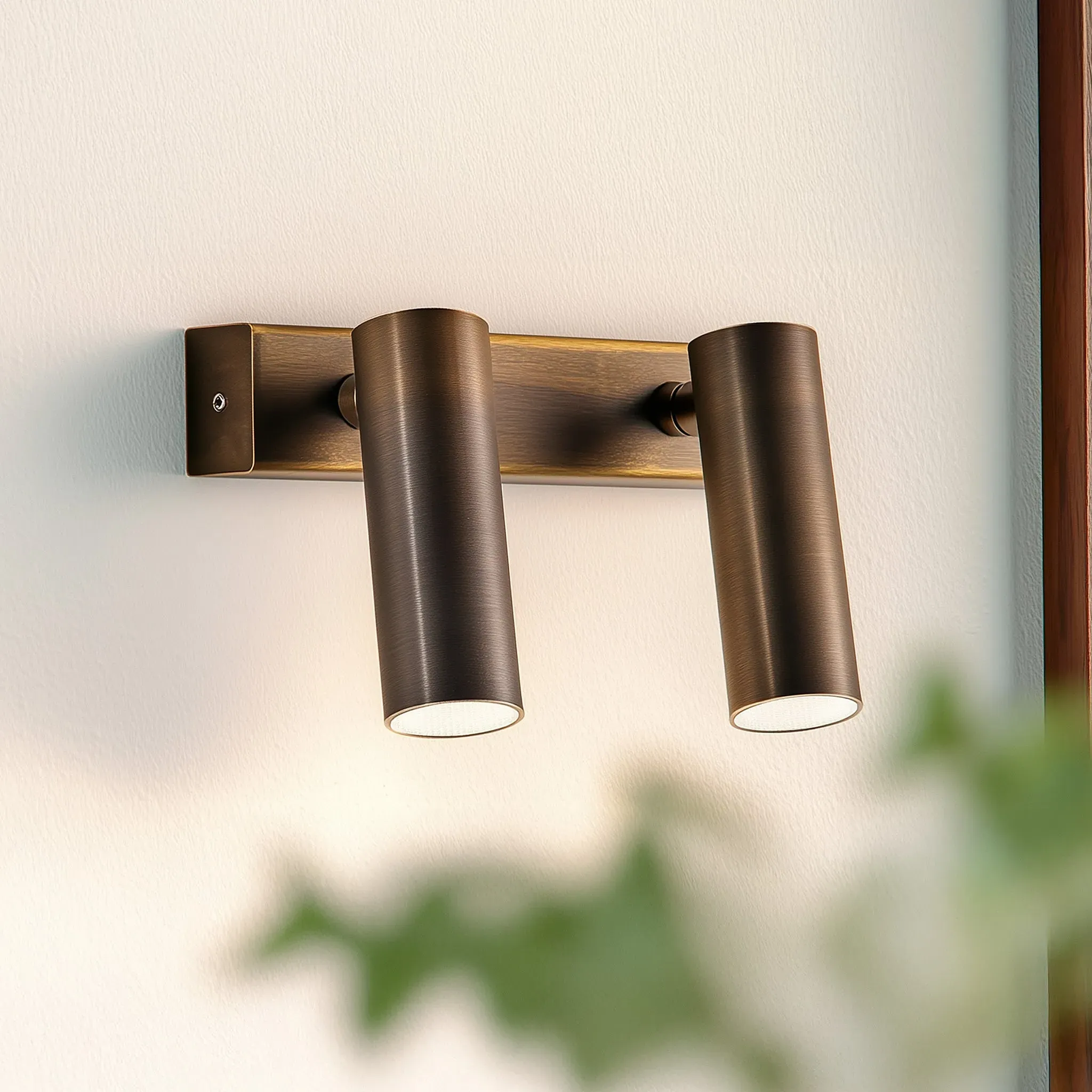 Double Austell IP54 Spotlight - Bronze, Solid Brass product