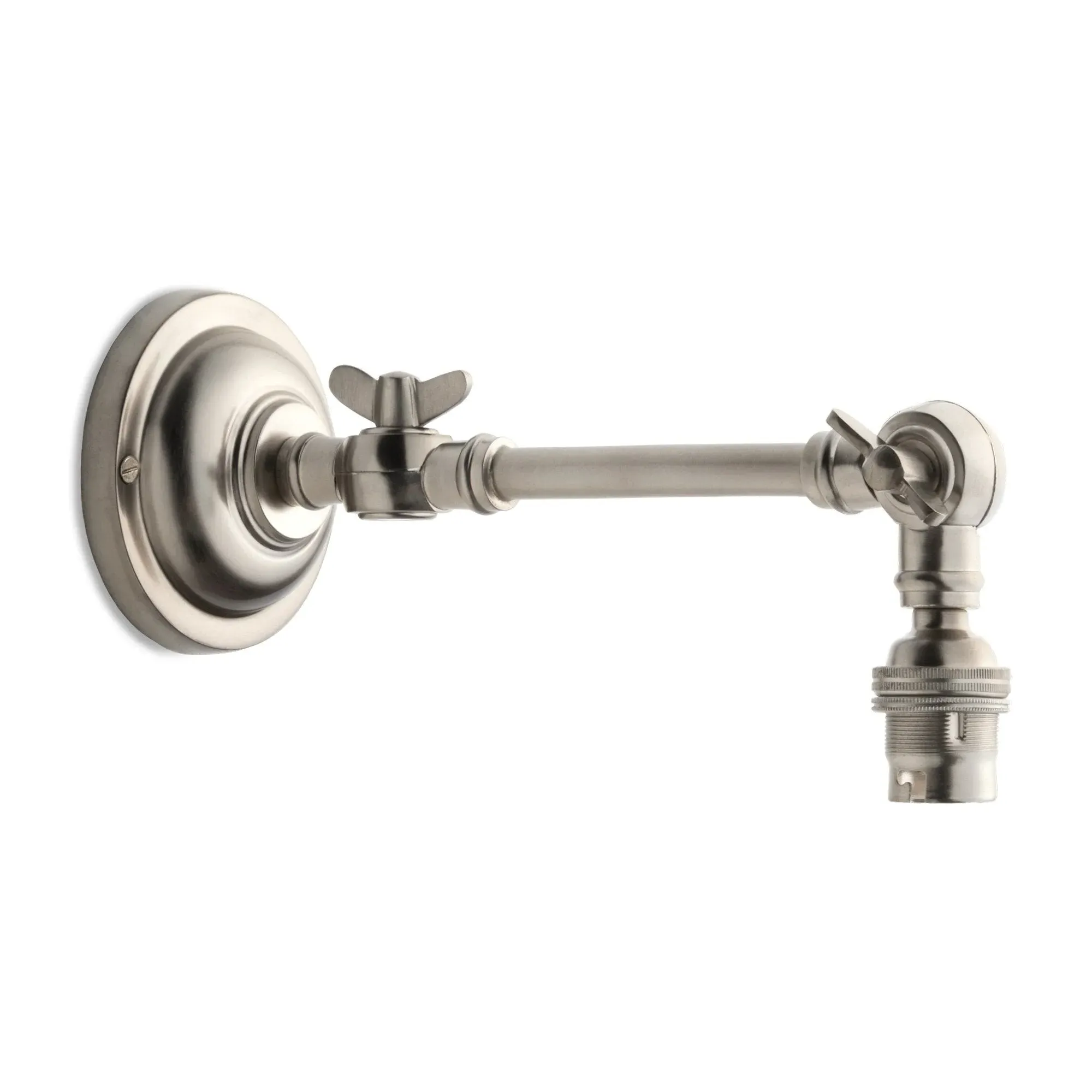 Double Jointed Wall Fitting - Antique Silver product