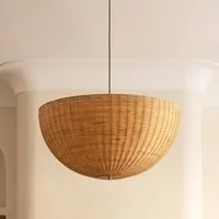 Dune Pendant Light - Neutral, Rattan by Pooky, alternate view