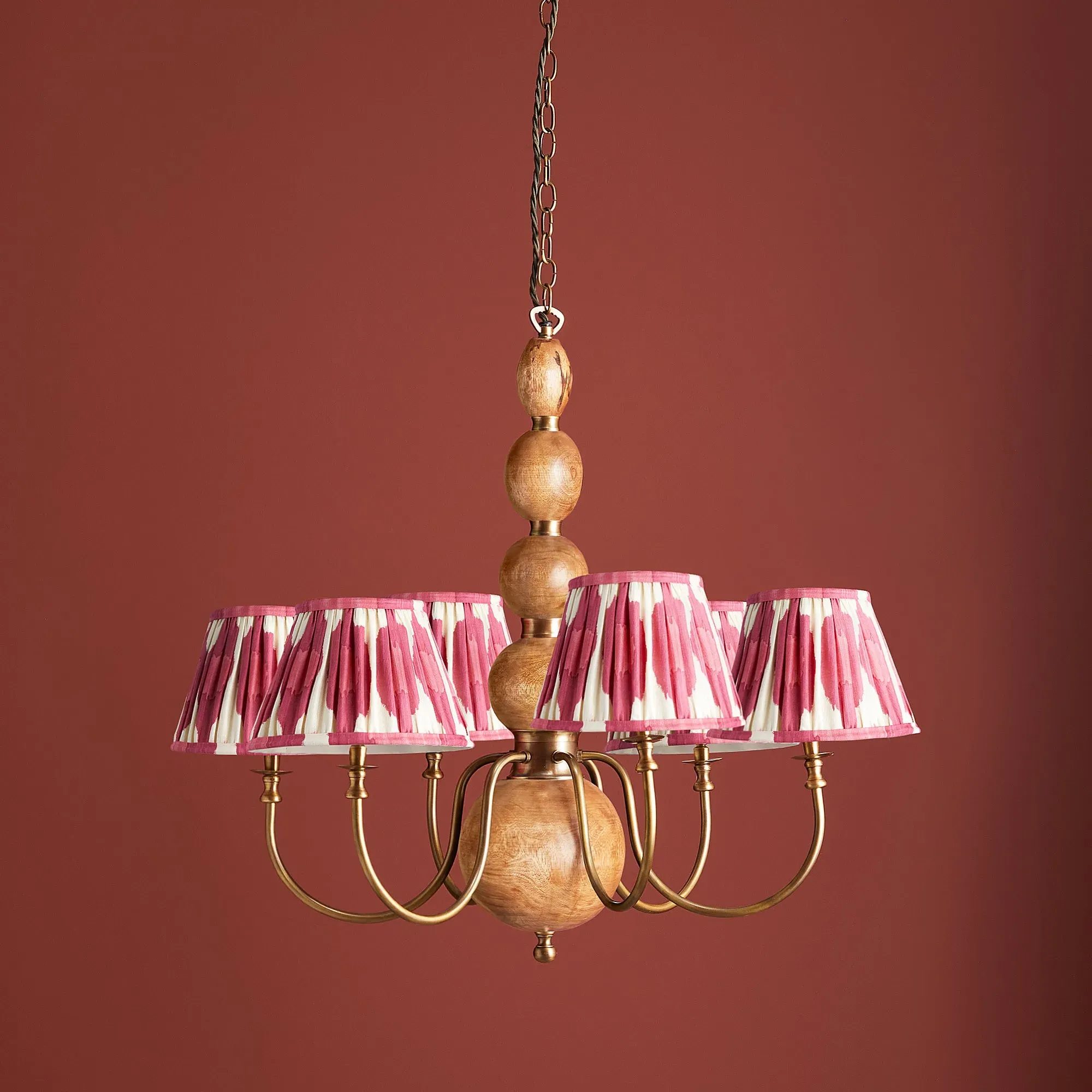 Dunnock 6-Arm Chandelier - Natural, Wood product
