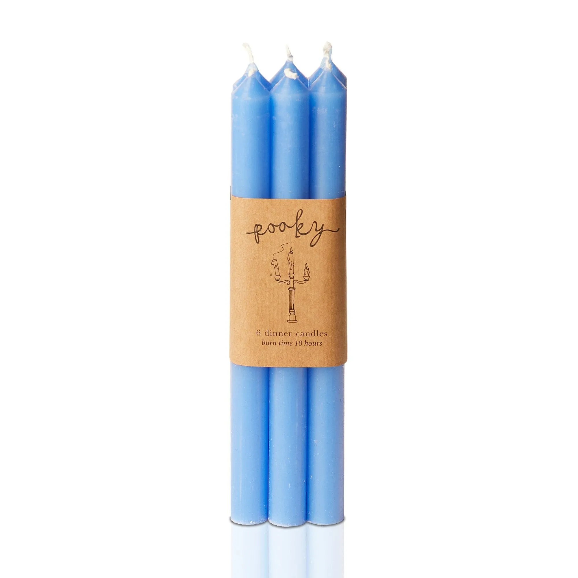 Dusky Dinner Candles Pack of 6 - French Blue product