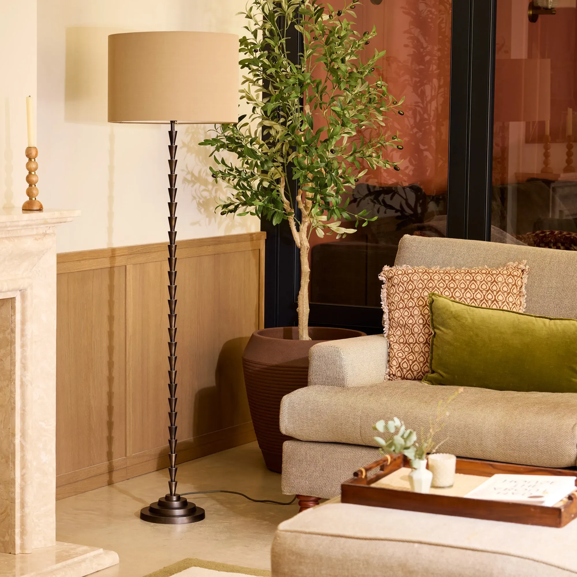 Edgar Floor Lamp - Bronze, Cast Brass product
