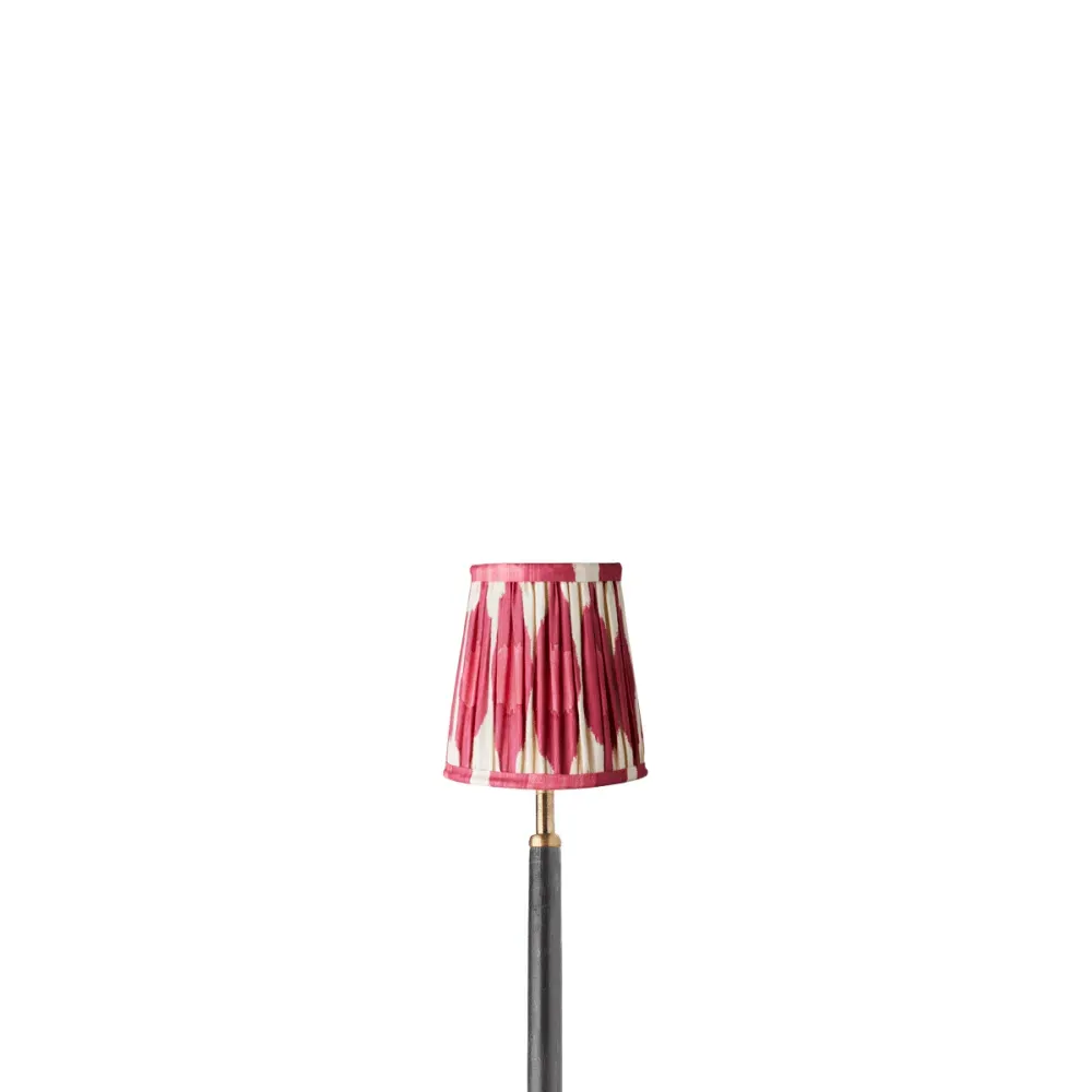 Egg & Spoon 12cm Clip-On Tall Tapered Lamp Shade - Pink, Silk product