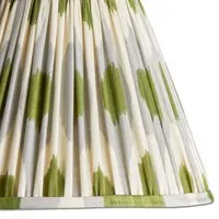 Egg & Spoon Ikat 6 Inch Empire Shade for Cordless Lamps - Gray Green, Silk alternate view