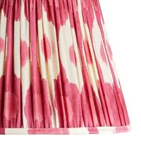 Egg & Spoon Ikat Berries Tapered Cordless Lamp Shade - Pink, Silk alternate view