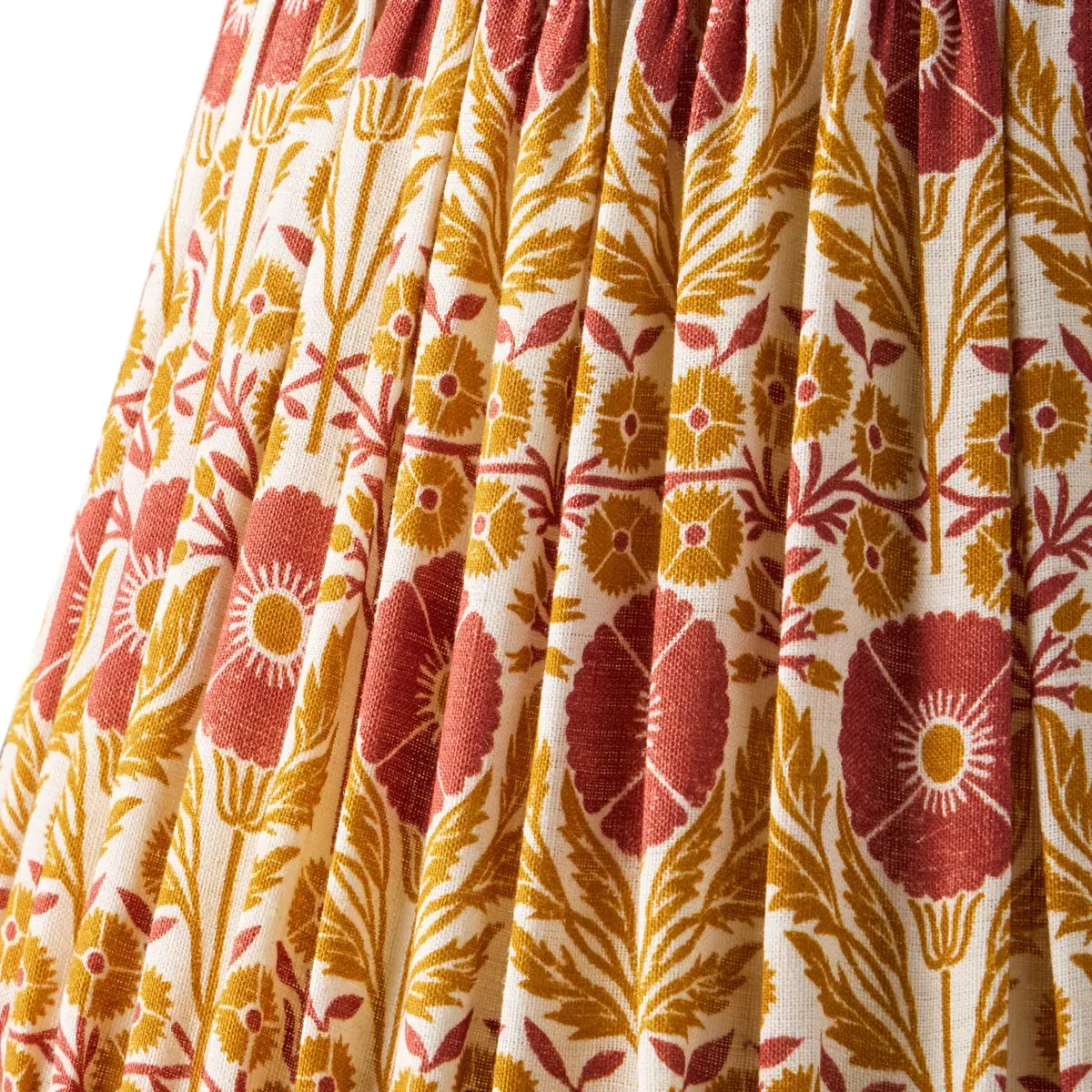 Ellen Merchant 14cm Tall Tapered Shade - Orange, Linen product