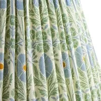Ellen Merchant 5.5" Tapered Clip-On Lamp Shade - Blue, Linen alternate view