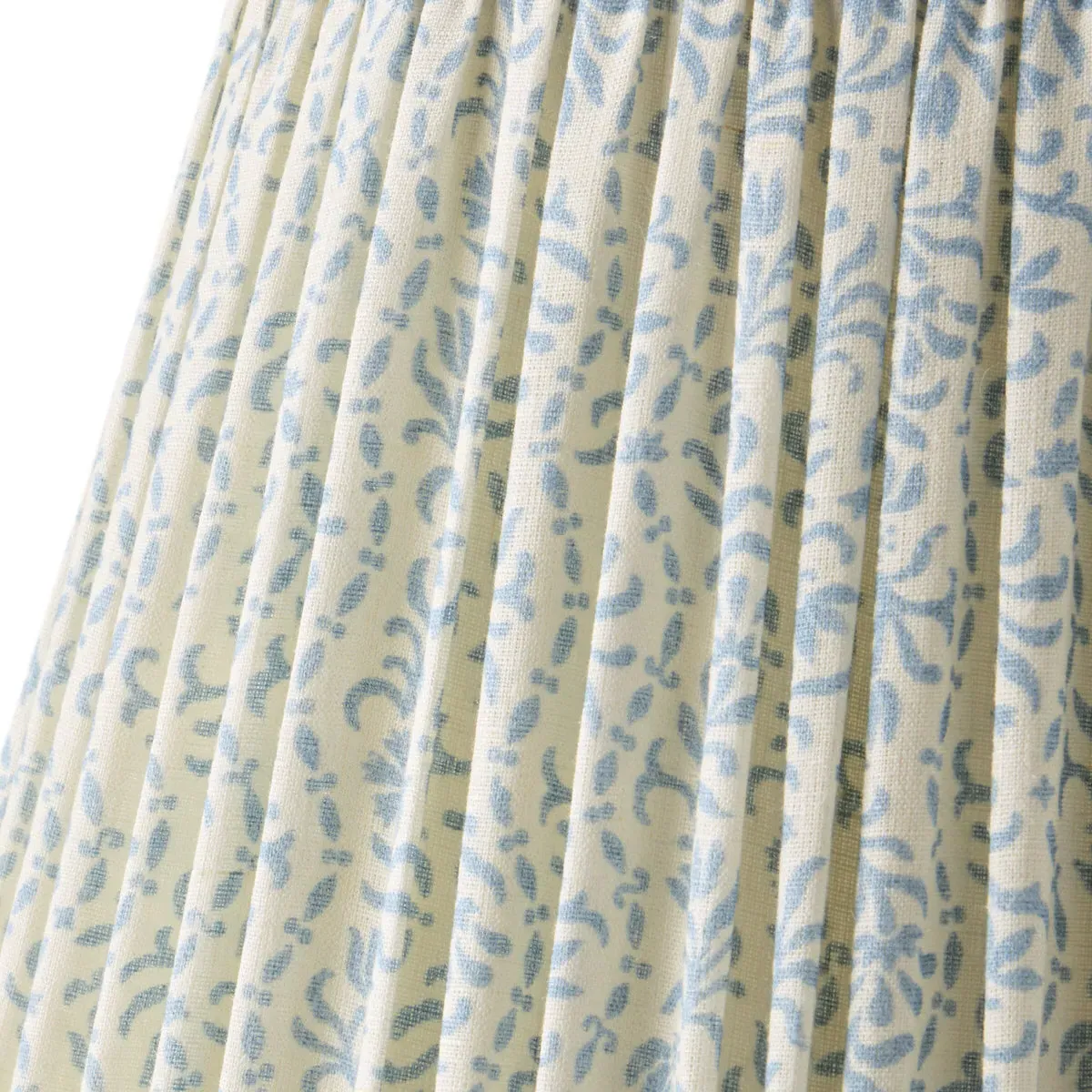 Ellen Merchant Posy 14cm Tall Tapered Lamp Shade - Blue, Linen product