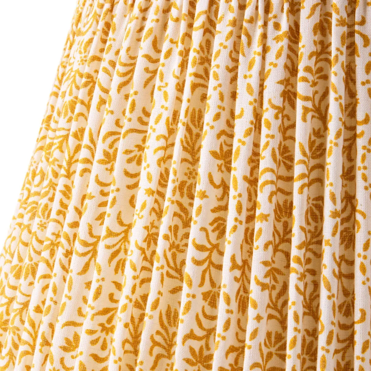 Ellen Merchant Posy 14cm Tall Tapered Lamp Shade - Yellow, Linen product