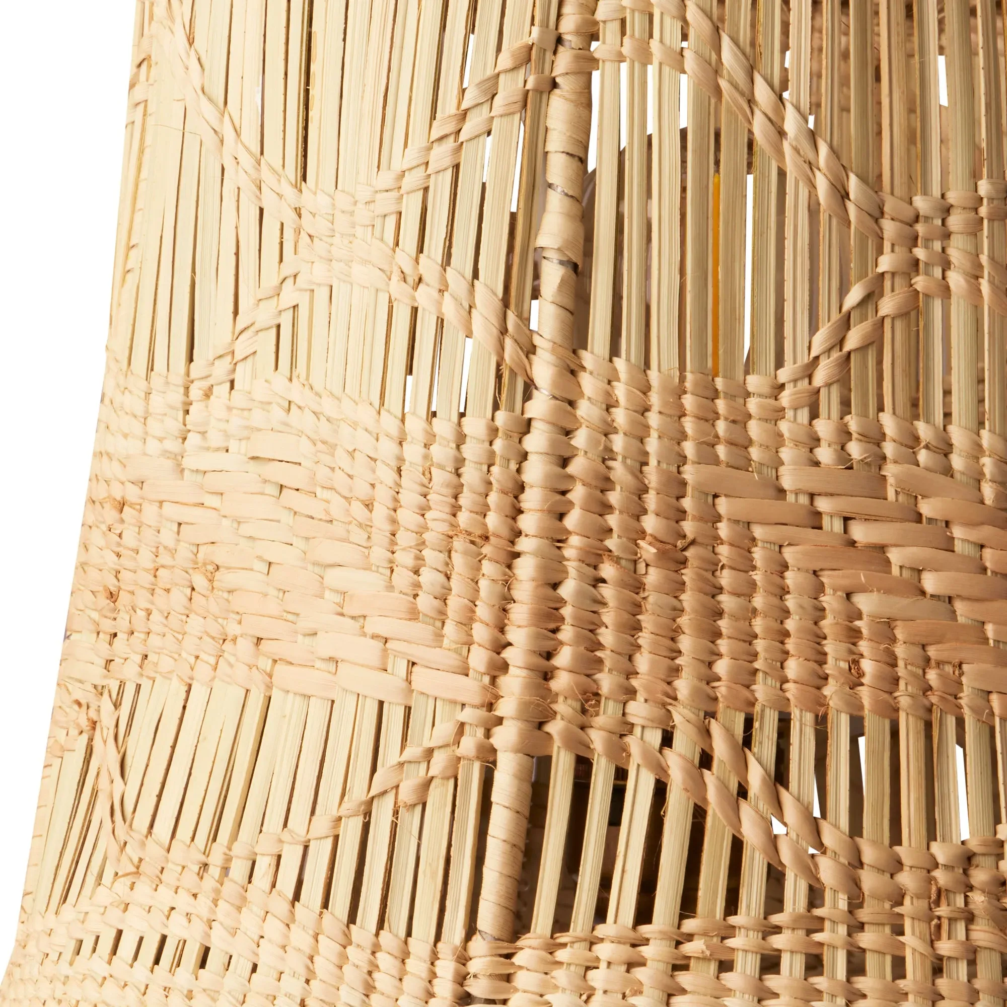 Evie Woven Lampshade - Neutral, Palm product